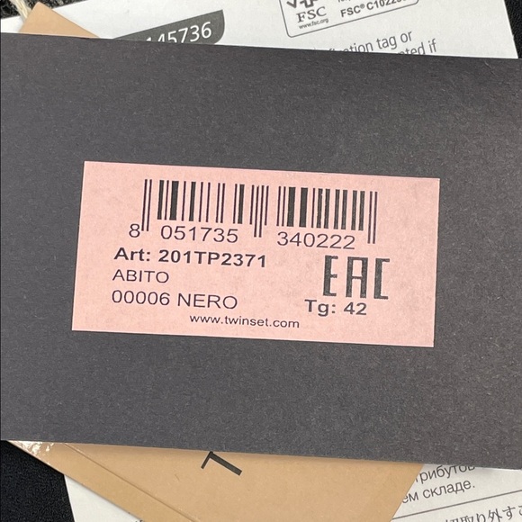 NWT Twinset Short Sleeve Flounce Mini Dress Black Swiss Dot Illusion Sz 42 - Picture 13 of 16